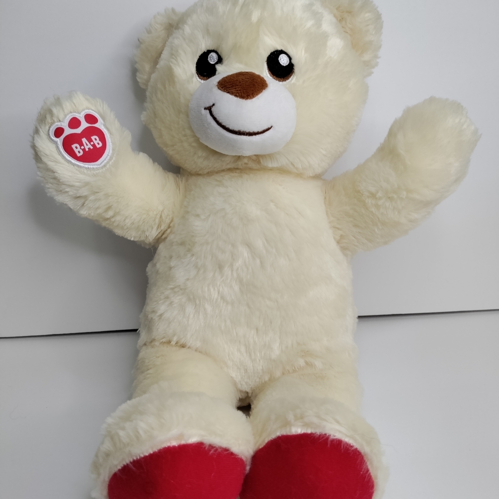 Build-a-Bear Workshop  lil Carmel 15" tall cream teddy bear plush